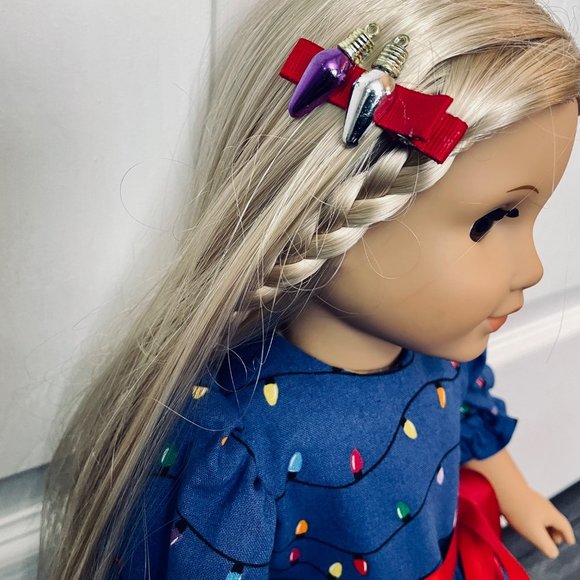 Doll Clothes Christmas Lights Dress fits American Girl and 18” Dolls - Picture 3 of 4